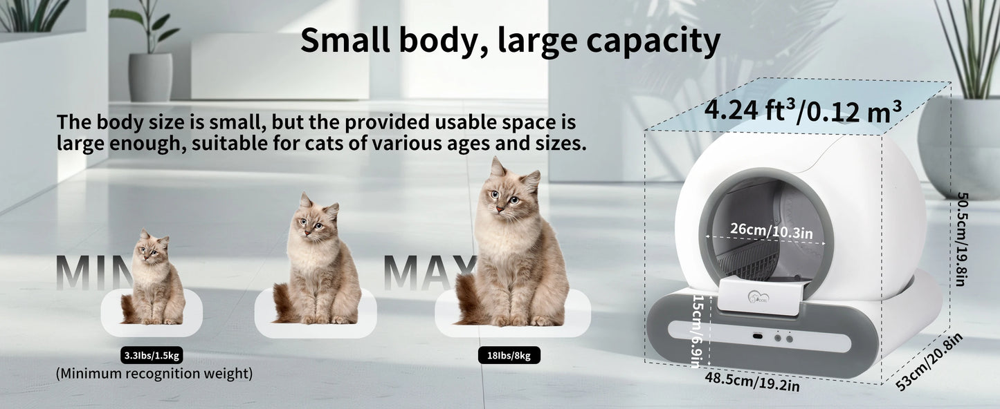 SmartClean 65L Self-Cleaning Litter Box