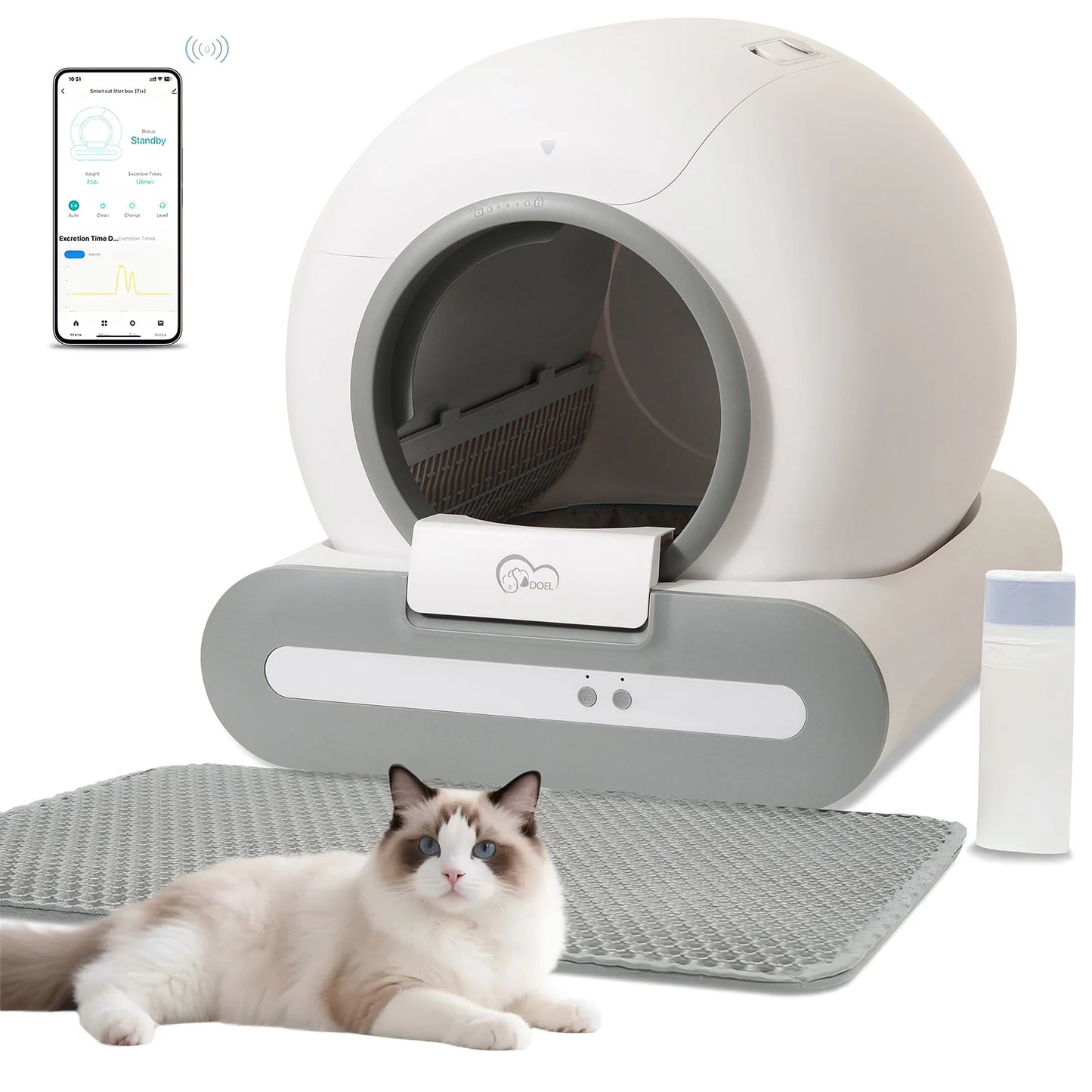 SmartClean 65L Self-Cleaning Litter Box